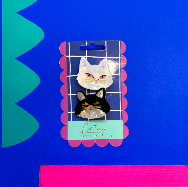 Set of 2 Cat Hairclips