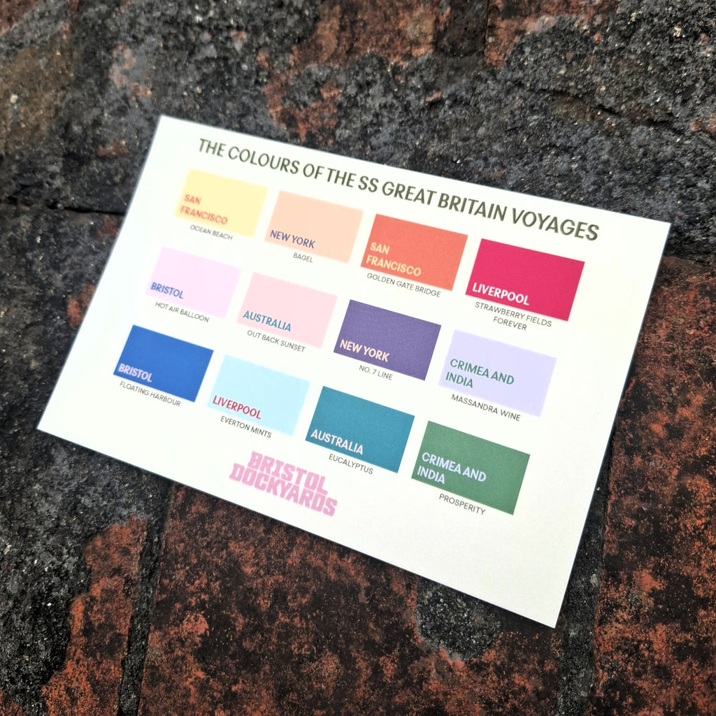 Colours of the SS Great Britain Postcard