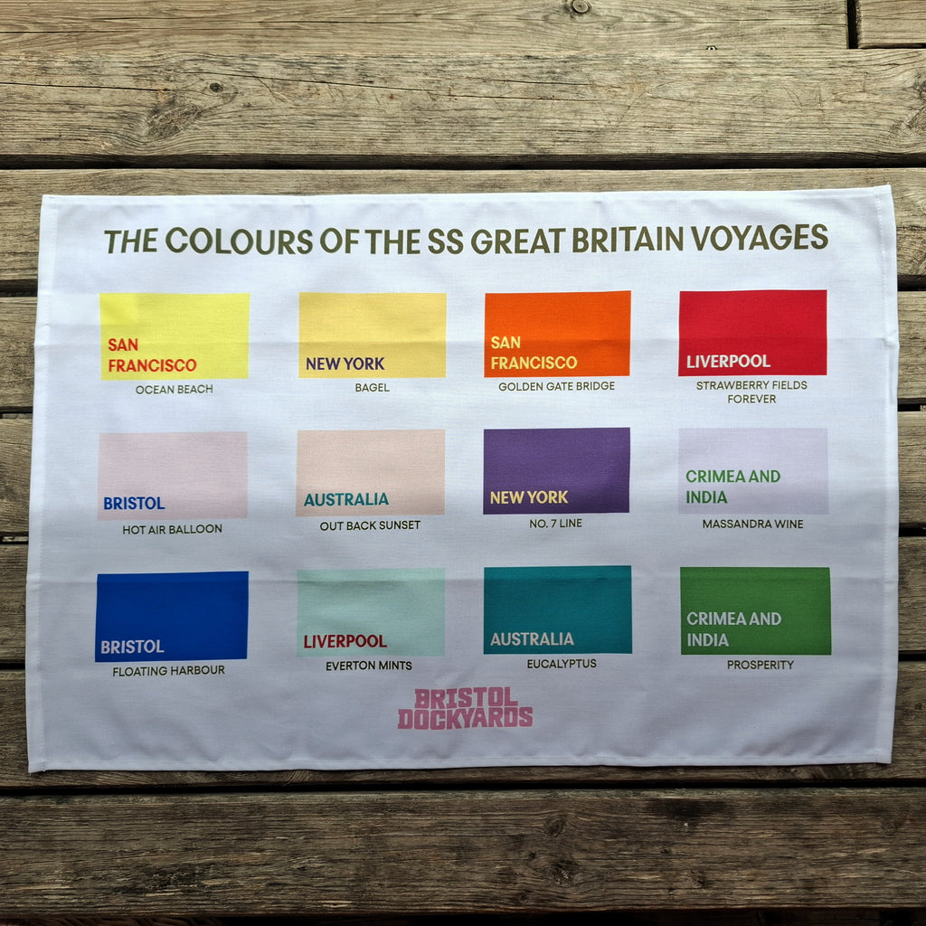 Colours of the SSGB Tea Towel