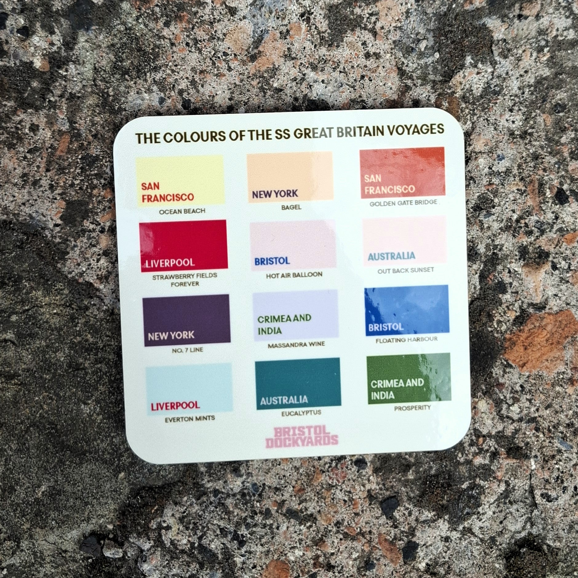 Colours of the SS Great Britain Coaster