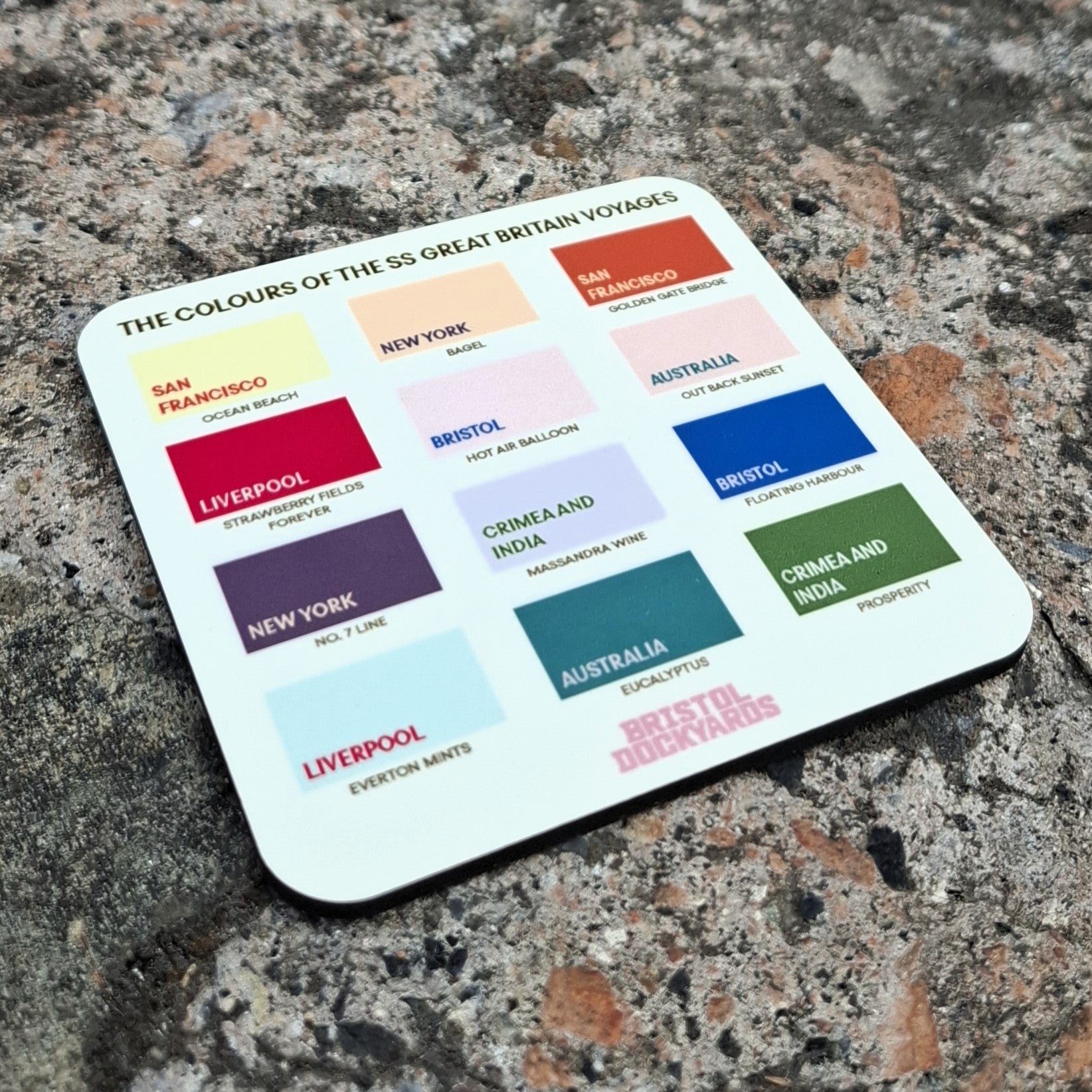 Colours of the SS Great Britain Coaster