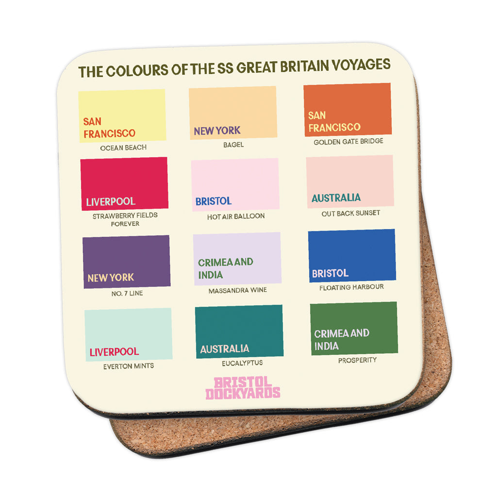 Colours of the SS Great Britain Coaster
