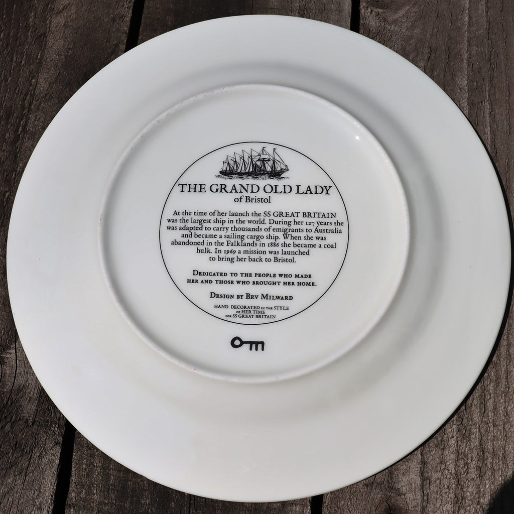 SSGB x Bev Milward Hand-Painted Ship Plate