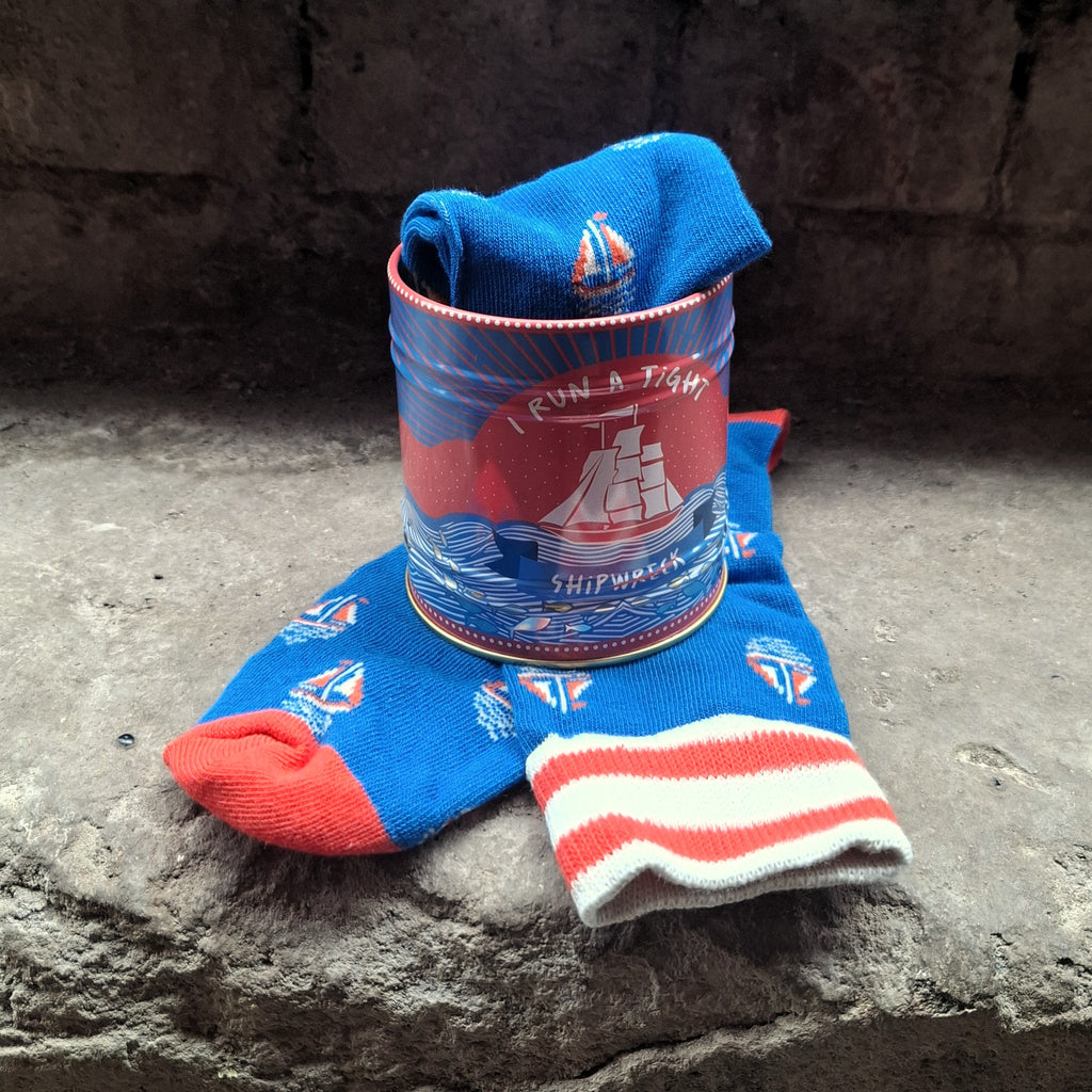 Sailing Socks with Tin