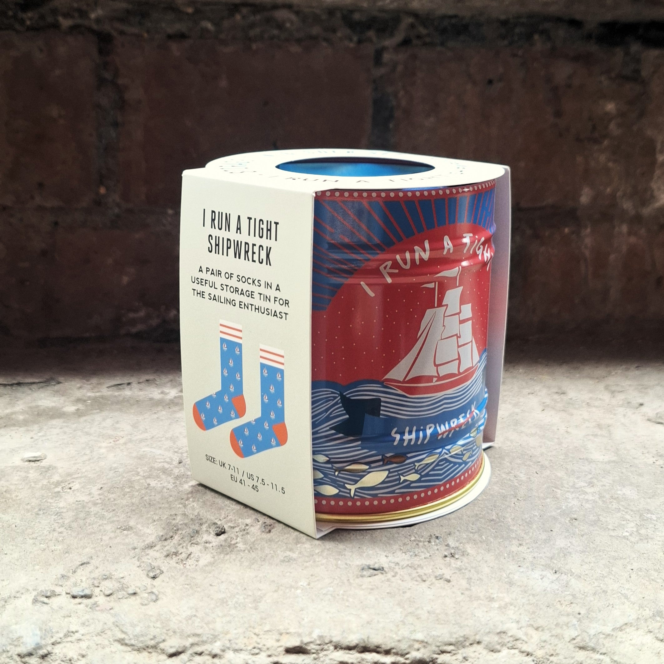 Sailing Socks with Tin