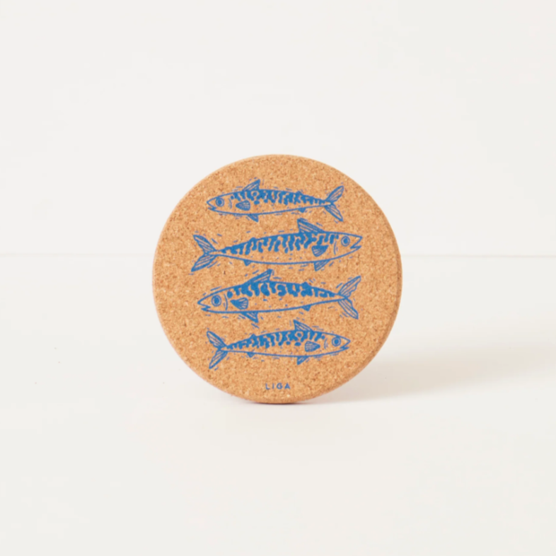 Mackerel Cork Coaster