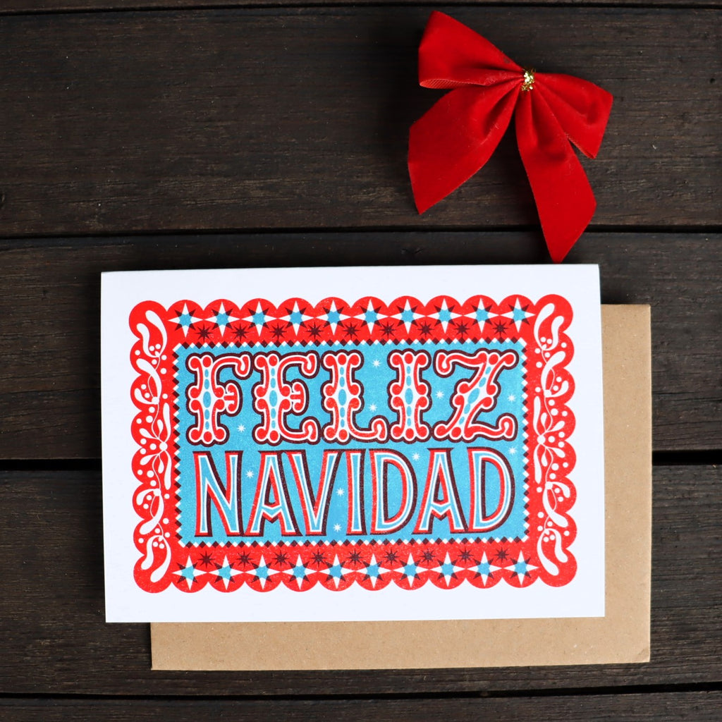 Pressed and Folded Christmas Card