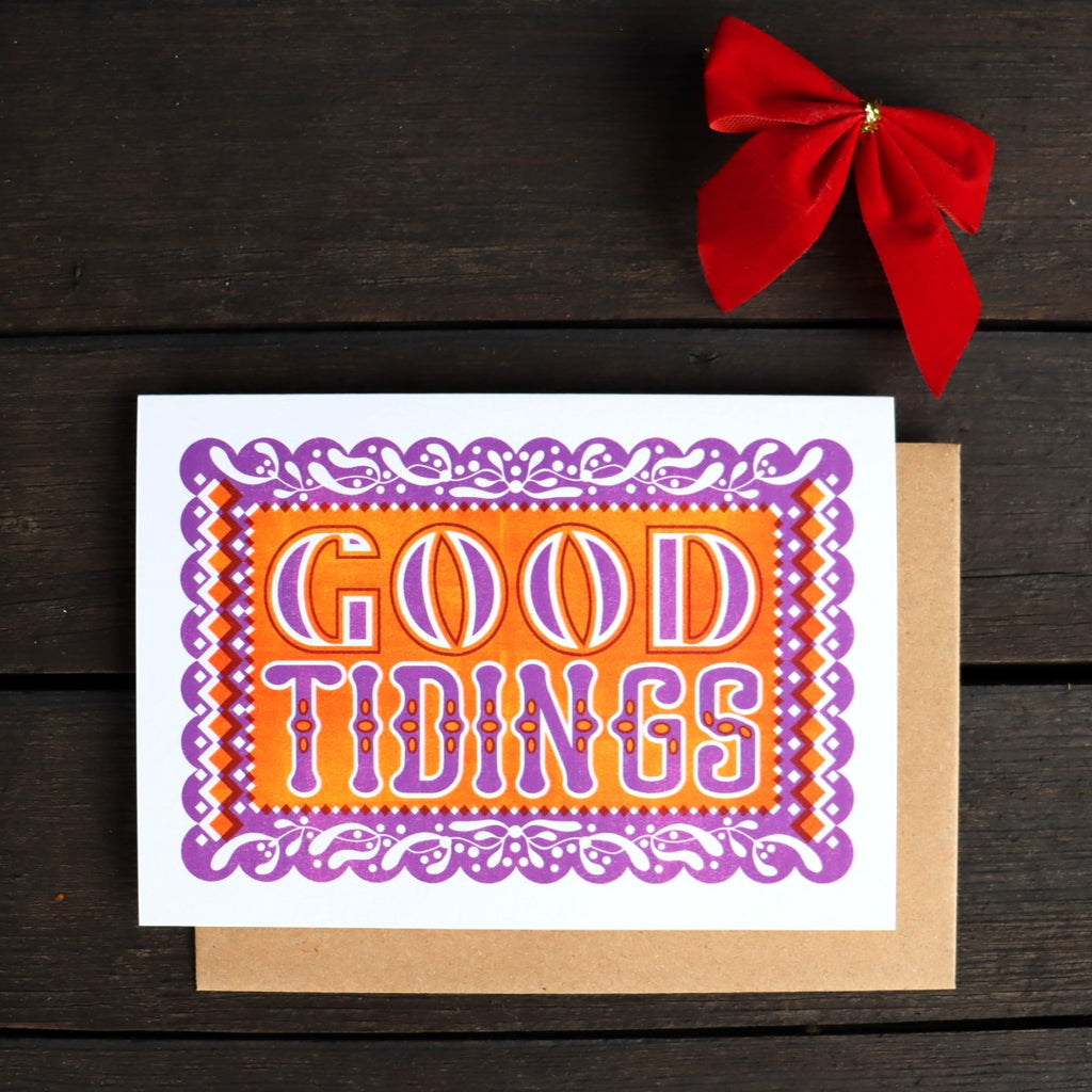 Pressed and Folded Christmas Card