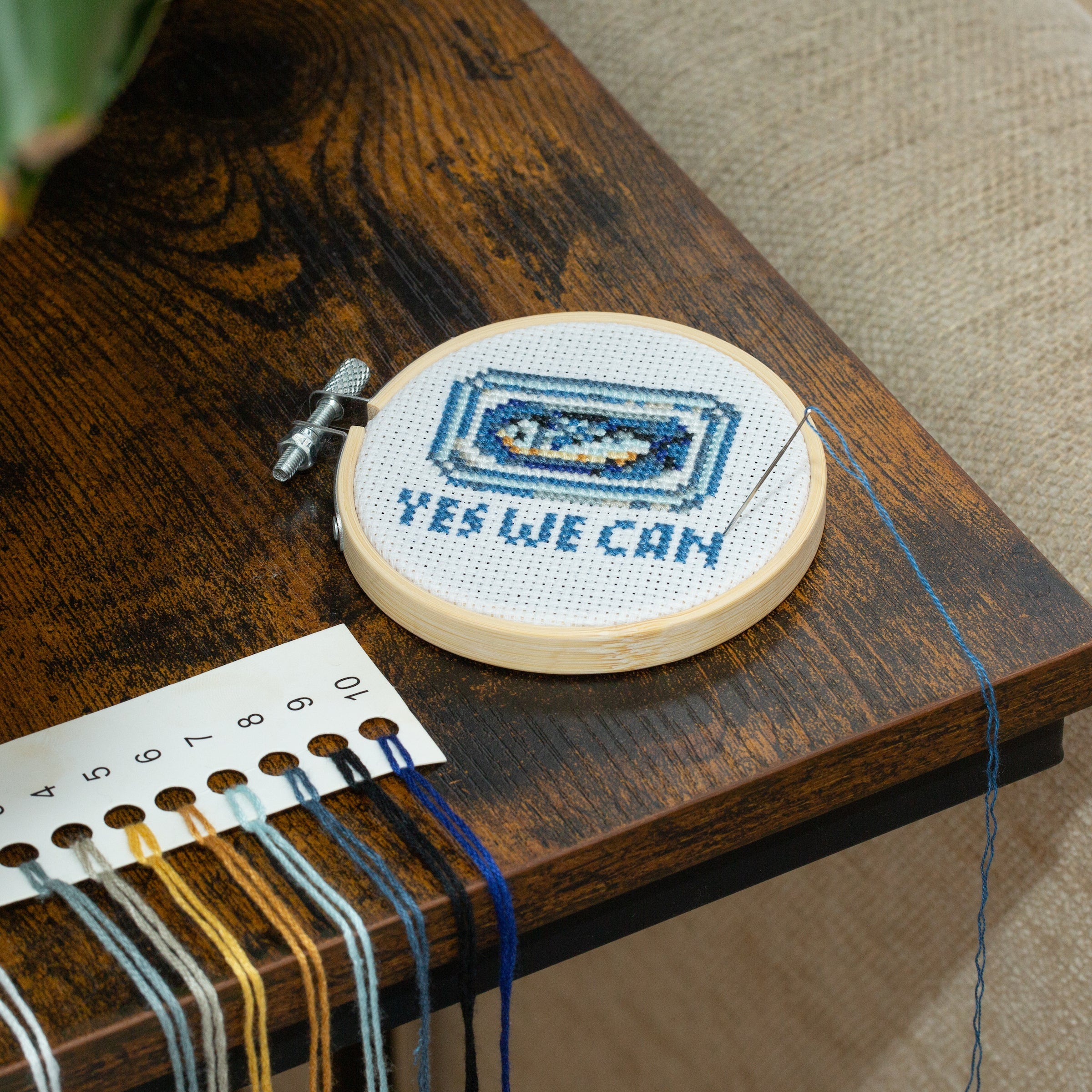 Mini Cross Stitch Embroidery Hoop