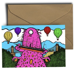 Dixon Does Doodles Bristol Greetings Card