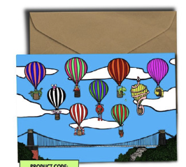 Dixon Does Doodles Bristol Greetings Card
