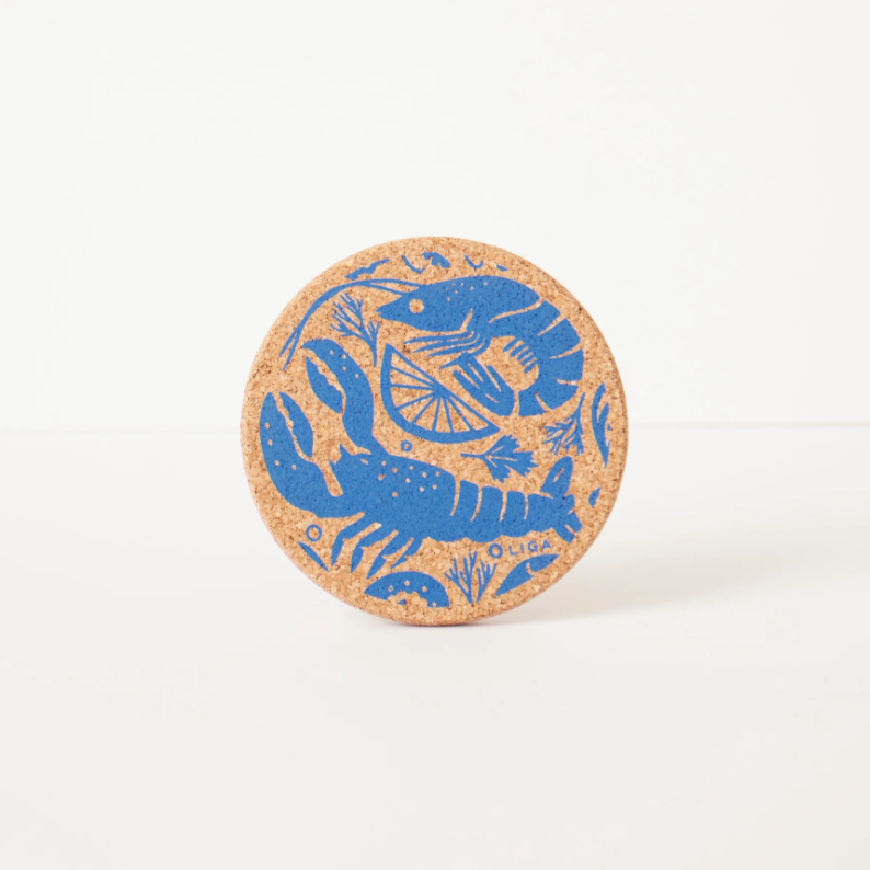 Seafood Platter Cork Coaster