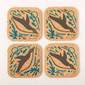 Swimming Penguin Coaster Set of 4