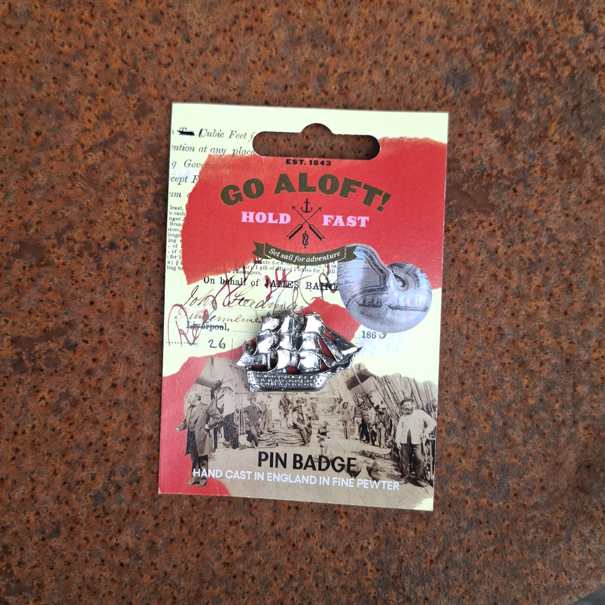 Tall Ship Pin Badge