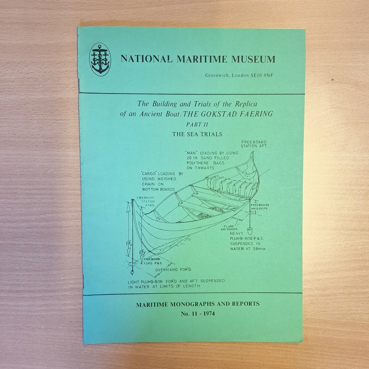 A record of the building and trials of a replica of an ancient boat, the Gokstad Faering, conducted by the National Maritime Museum. This booklet is part 2 of a set of 2.