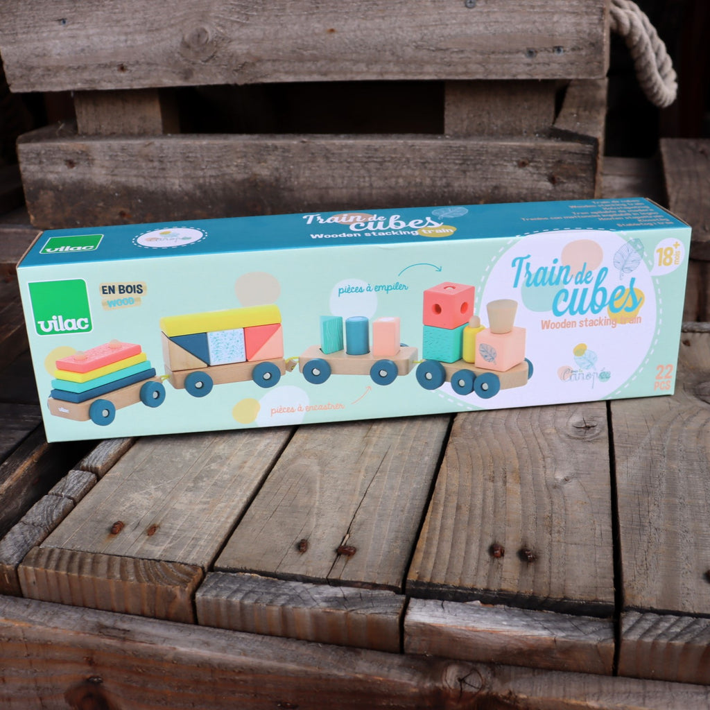 Wooden Stacking Train Set
