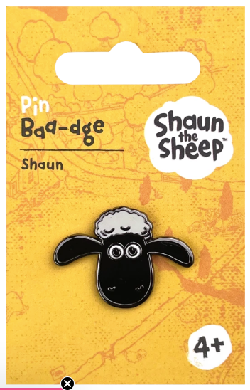 Wallace and Gromit Pin Badge (Pawprint)